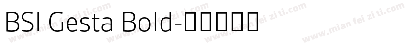 BSI Gesta Bold字体转换